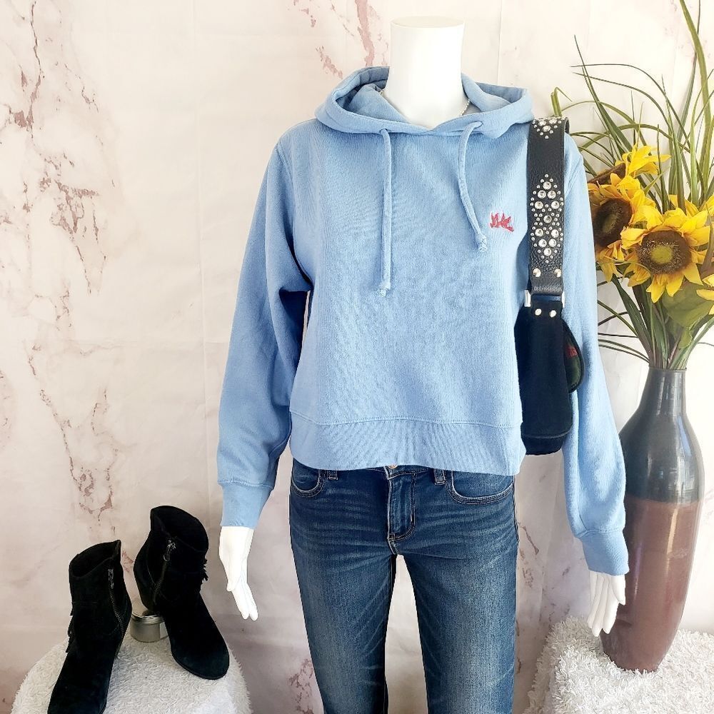 Sub Urban Riot soft knit blue hoodie